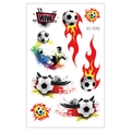 Waterproof World Cup temporary football tattoos with goal scoring players and WIN motifs - Winner Glory Soccer Style (EC-042) / 120*75mm