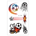 Waterproof World Cup football temporary tattoo sticker for kids with sports patterns - Passionate Competition Soccer Style (EC-046) / 120*75mm