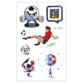 Waterproof world cup soccer temporary tattoos for kids with football players and logos - Inspirational Slogan Soccer Style (EC-053) / 120*75mm