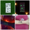 Leuchtende Fußball Tattoo Aufkleber mit Tor Motiven die im Dunkeln grün glänzen - Fußball-Stil (Ei-329)
