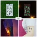 Tatouages football lumineux pour enfants avec silhouettes de joueurs et ballons de sport - Style de Football (Ei-337) / 120x75mm
