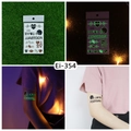 Set de tatouages temporaires lumineux avec motifs de football américain et de casque - Style de Football Américain (Ei-354) / 120x75mm