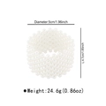 Detailed view of multi-layer stretch pearl bracelet with dimensions 5cm diameter and 24.6g weight - B3279 Row 11