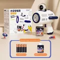 Astronaut bubble gun set with liquid and batteries included for kids aged 3+ - Astronaut Blue (With Batteries & Solution)