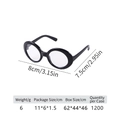 Cute black frame round lens sunglasses for small dogs and cats pet accessories - Fashion Frame Black