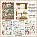 Infeel.Me DIY Storage Cabinet sticker set with 2.5D PET scenery cards and home decor - Storage Cabinet