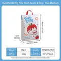 3D honeycomb mesh laundry bag with cute puppy print and handle for washing machine - 100g Blue Apple Dog Tote Bag (medium 30*40*8cm)