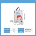 30x20x8cm White mesh laundry bag with red handle and lucky dog print for bras - 100g Blue Apple Dog Tote Bag (small Size 20*30*8cm)