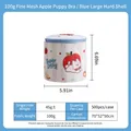 Structured laundry bag with cute dog print for bras and lingerie, size 15x17cm - 100g Blue Apple Dog Tote Bag (bra Bag 15*17cm)