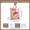 Thickened laundry bag with lucky dog print in medium size 30x40x8cm for washing machine - 100g Brown Apple Dog Tote Bag (medium Size 30*40*8cm)
