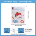 Large 50x60cm laundry bag with dog pattern and blue zipper for washing machine - Large Blue Apple Dog (50*60cm)