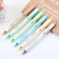 Set of 6 retractable gel pens with marble texture in pastel macaron colors - 0.5mm-Single Price / Suwen Life Style