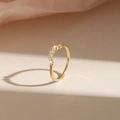 US 5 V-Shape Wave Pave Style (JZ-468) Gold