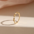 US 5 Marquise Hollow Style (JZ-469) Gold