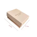 Scatola regalo per gioielli crema con logo dorato e dimensioni 9,5x7,5cm per collane - 9.5cmx7.5cm / Rosa