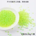 Fluorescent green resin beads for DIY desserts, 0.4cm diameter decorative mini spheres - 0.4cm / Jelly Green