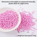 0.4cm pink resin beads for DIY crafts and dessert decoration accessories - 0.4cm / Pink