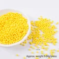 0.4cm bright yellow round simulation taro balls beads for DIY dessert decoration toys - 0.4cm / Yellow