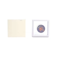 White PE film floating jewelry box with Marvel Spider-Man commemorative coin display - White Envelope Box (including Inner Box); 11*11*2cm