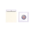 Marvel Spiderman collection coin in white PE film floating display frame and box - White Ribbon Drawer Box (including Inner Box); 7*7*2cm