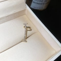 Elegant gold zircon T-shaped ear cuff non-piercing earring for woman's daily wear - Gold Cross T-Shaped Ear Bone Clip (1#) / Single Piece
