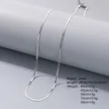 2mm Edelstahl-Gliederkette in Silber mit Karabinerverschluss für Damen/Herren - 2mm / 40CM+5CM Verlängerungskette / Stahlfarben