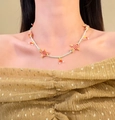 Collana di perline fatta a mano con pendenti a forma di pesce, gioielli estivi vivaci moda - Collana-Multicolore