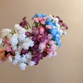 Süße und bunte Haarspangen aus Netzstoff mit Blumen in Weiß, Rosa und Lila Tönen - Entenschnabel-Clips / Weiß-Blau-Rosa-Lila (Gypsophila)