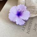 Purple gradient flower hair claw clip made of elegant translucent acetate material - Purple Gradient Flower Hair Clip (54#) / Purple