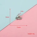 Mesures détaillées et poids du pendentif pieuvre en acier pour bijoux DIY créatifs - Style Poulpe (9#) / Argent