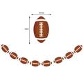 Striscione per feste a tema football americano con decorazioni realistiche per pareti - Banner Rugby