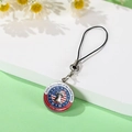 Detail of USA 250th Anniversary commemorative metal pendant with Liberty Bell and flag design - Relief Liberty Bell & Baked Lacquer Style(XSWX9208-11)