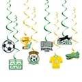 Set decorazioni calcio a spirale con maglia, trofeo e ciondoli a tema per compleanni - Spirali Appese Tema Calcio (W-000102-2)