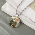 Macro shot of silver patriotic pendant featuring a 3D eagle and USA 250th anniversary text - Bald Eagle USA Style (YOO8-6)
