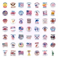 Pack de 50 pegatinas USA impermeables del 250 aniversario con elementos de la bandera - Tema del 250 aniversario de EE. UU. (T01043356)