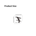 Waterproof soccer player wall sticker 12cm square decal with overhead kick silhouette - Soccer Player Celebration Silhouette (SZ-K270411) / 12x12cm