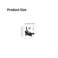 Pegatina de pared de futbolista impermeable y decorativa para interruptor de 12cm cuadrado - Silueta de Jugador de Fútbol Chilena (SZ-K270408) / 12x12cm