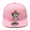 Rosa-weiße 2026 World Cup Trucker Cap mit Tiermotiv und atmungsaktivem Mesh-Rückenteil - Rosa