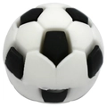 3D Fußball PVC Weichgummi Anhänger mit klassischem schwarz-weißem Fünfeck Design - Fußball