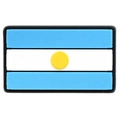 Décoration de chaussure en PVC drapeau de l'Argentine avec design Soleil de Mai - Style Drapeau Rectangulaire (01)