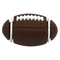 3D-Cartoon Amerikanischer Football Schuhanhänger aus PVC mit brauner Textur und weißen Nähten - Rugbyball