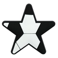 Soccer ball pattern star-shaped PVC soft rubber patch for DIY crafts and accessories - Soccer Pentagram Star Style (07)