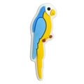 Accessoire perroquet en PVC bleu et jaune pour la décoration de sacs et chaussures - Perroquet Bleu et Jaune