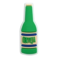 Accessoire en PVC bouteille de bière verte avec texte CERVEJA en relief 3D - Bouteille de Bière (CERVEJA)