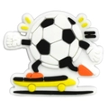 Cartoon soccer ball PVC charm with skateboard for shoe decoration and accessories - Skateboard Soccer Creative Image (41)