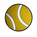 DIY tennis ball shoe charm for clogs made of premium yellow green PVC material - Tennis Style (MQ056-02) / 2.5cm-3.5cm