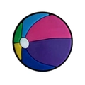 Colorful beach ball PVC shoe charm accessory for clogs featuring five vibrant colors - Beach Ball Style (MQ056-03) / 2.5cm-3.5cm