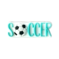 Bijou de chaussure en PVC thème football avec lettres SOCCER vertes et ballon en 3D - Style Lettre Anglaise Soccer (MQ255-07)