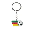 Portachiavi calcio con cinturino in PVC RUN KICK GOAL e ciondolo a pallone - RUN KICK GOAL (YSK255-03)