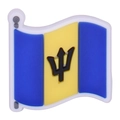 Barbados-Flagge PVC-Schuhanhänger mit Dreizack-Symbol für DIY-Clog-Dekorationszubehör - Barbados Wellenflaggen-Stil (14)